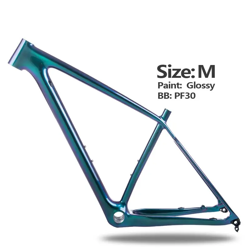 BXT 29er Carbon Mountain Bicycle Frames BSA Carbon MTB Frame Glossy Chameleon 