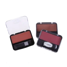 1PC Rose Plant Single Color Blusher Powder Palette Cosmetic Matte Highlighter Blush Cheek Long Lasting Beauty Make-Up Tool