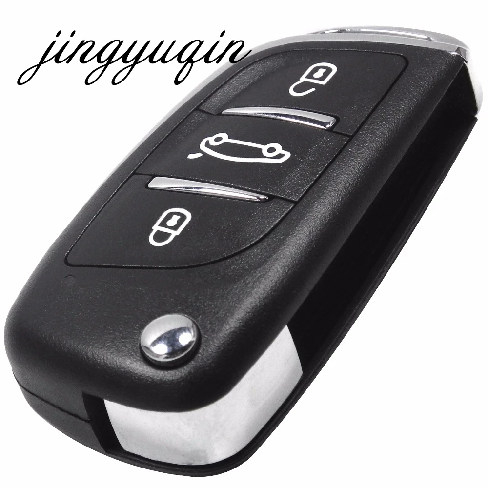 Jingyuqin KD модифицированный флип дистанционного ключа автомобиля оболочки KD брелок для NISSAN TIIDA LIVINA GENISS NV200 QASHQAI Паладин D50/R50 SYLPHY