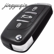 jingyuqin MODIFIED FLIP REMOTE CAR KEY SHELL FOB FOR NISSAN TIIDA LIVINA GENISS NV200 QASHQAI Paladin VenuciaD50/R50 SYLPHY
