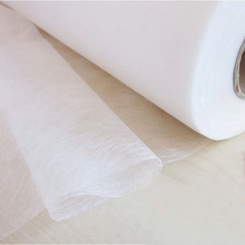 

Wide 112cm Double Faced Adhesive Fabric DIY Accessories Cloth Patchwork Lining Fabric Need to use electric iron white and black