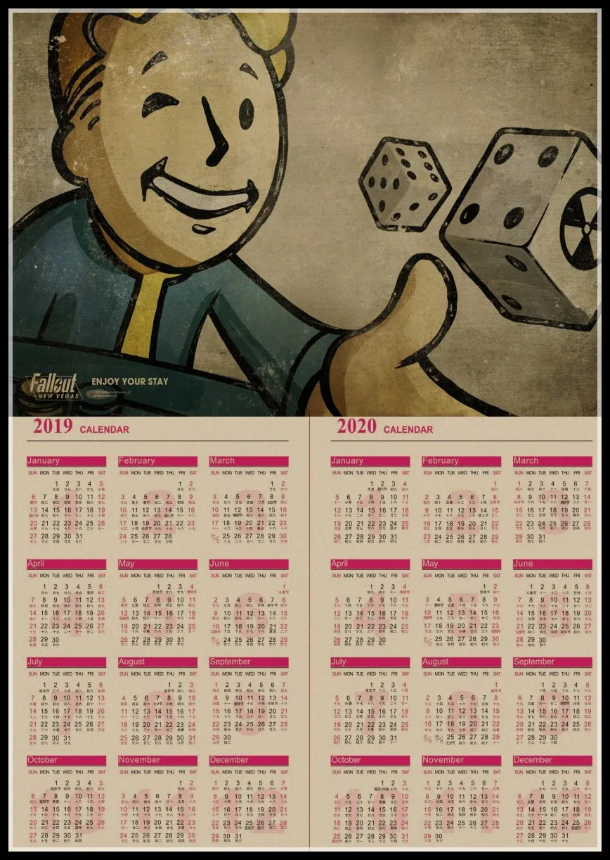 Brotherhood of Steel,Fallout 76,Fallout 3 4 Game Poster Kraft Paper