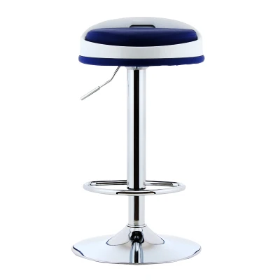 Поворотный подъемный стул барный регулируемый по высоте вращающийся сетчатая ткань с подставкой для ног бар/офиса/парикмахерский салон/стул для кассира cadeira - Цвет: G PU
