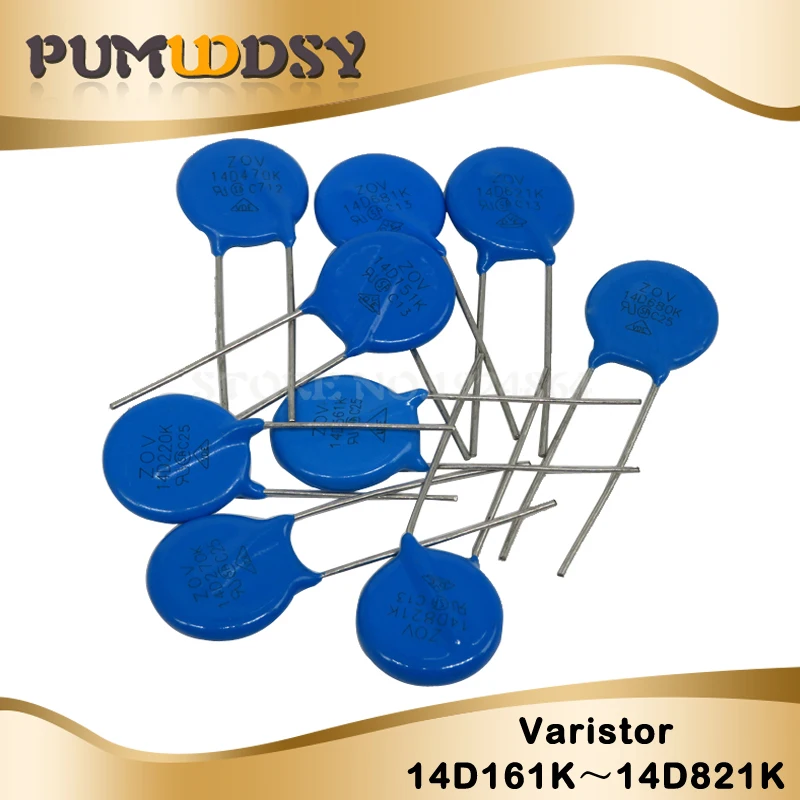 Piezoresistor Varistor Series 7D 10D 14D 7D151K 7D220K 10D101K 10D330K 14D471K 14D220K 7D431K 10D621K 10D561K Resistor 20PCS