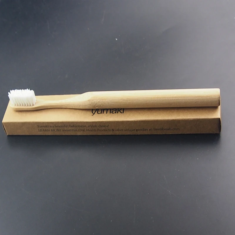 

DR.PERFECT Pillar Style Environmental Wood Toothbrush novelty bamboo toothbrush soft-bristle BPA Free Nylon Bristle Toothbrush