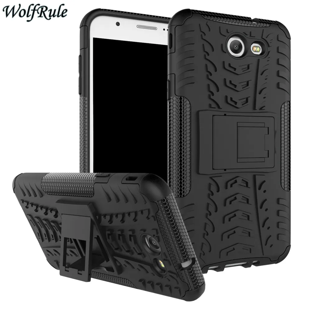 Wolfrole для Samsung Galaxy J7 2017 чехол противоударный ТПУ и ПК Подставка Coque J727 5 7'' |