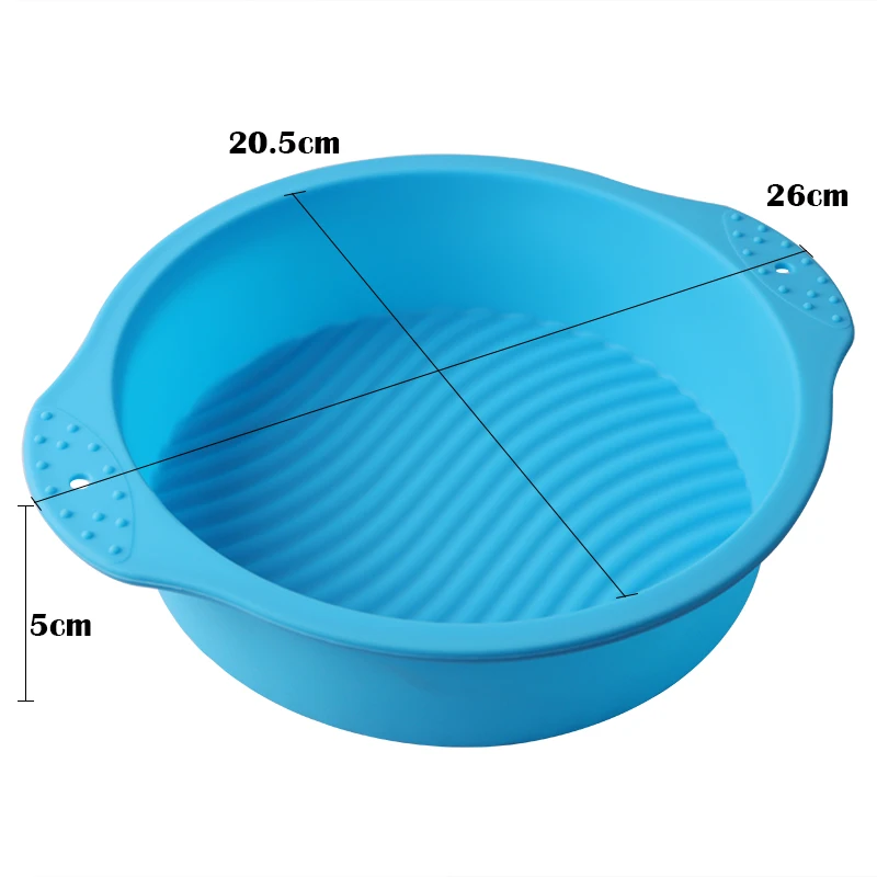 Hourong 1 шт. 5*20.5*26 см большой красивый круглый Форма 3D Силиконовые Формы для тортов выпечки инструмент торт Формы для выпечки формы лоток выпечки инструмент