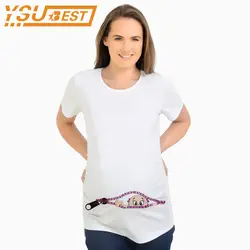 Новинка 2018 года, летние футболки для беременных, хлопковые футболки для беременных, шорты, повседневная одежда для беременных, топы для