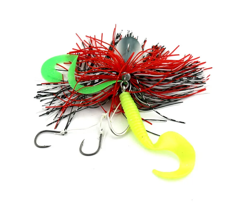 Cabeça de Chumbo Iscas de Pesca Lote Polvo Lula Gabarito Spinnerbait Pique Buzzbait Peche Baits Mar Pesca Tackles 4 pc - 60g 4 High Quality Esporte e Lazer