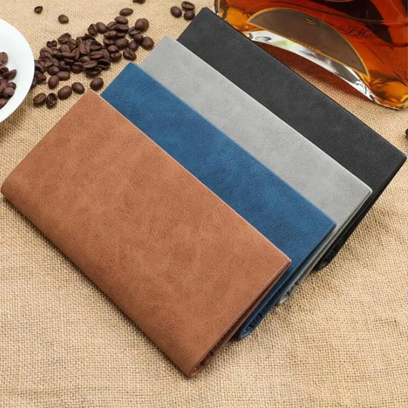 

Men Thin Soft Leather Long Clutch Wallets Card Coin Holder Purse Pouch Wallet Bag Fashion Business Causal Simple Wallet Hand Bag