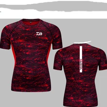 DAIWA DAWA Летние виды спорта на открытом воздухе Футболка для рыбалки быстросохнущая дышащая одежда с короткими рукавами для рыбалки рубашки для рыбы