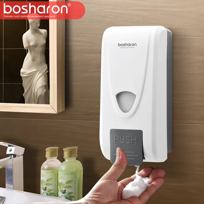 Billig Schaum Seife Dispenser Wand Montieren 1000 ml Kunststoff Große Kapazität Wc Bad Zubehör Waschraum Hand Sanitizer Für Home Hotel
