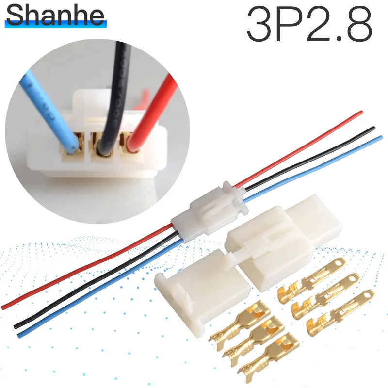 

3Pin Way Waterproof Electrical Wire Connector Plug Set auto connectors with cable/total length 21CM