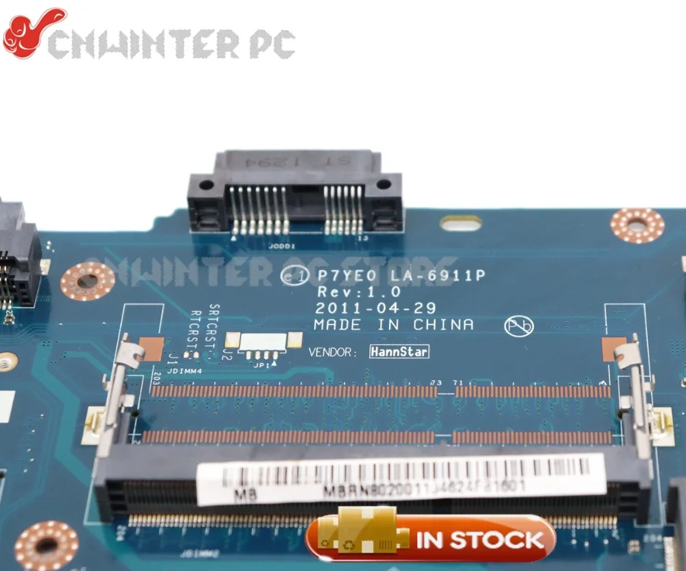 NOKOTION P7YE0 LA 6911P MBRN802001 MB.RN802.001 для ноутбука Acer aspire 7750 7750Z материнская плата HM65 UMA