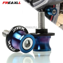 

ZRX LOGO For KAWASAKI ZRX1100 ZRX1200/R 1999-2005 Motocycle Swingarm Sliders 10MM Stand Screws Cover Motorbike Accessories Parts