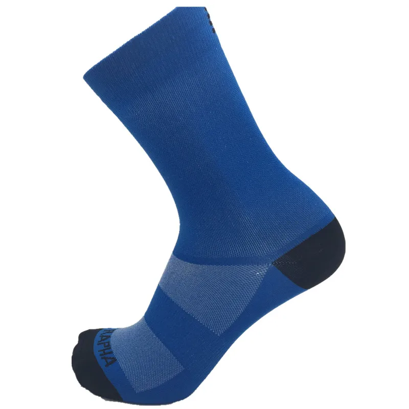Высококачественные высококачественные велосипедные носки для улицы мужские и женские спортивные носки для велоспорта - Цвет: Синий