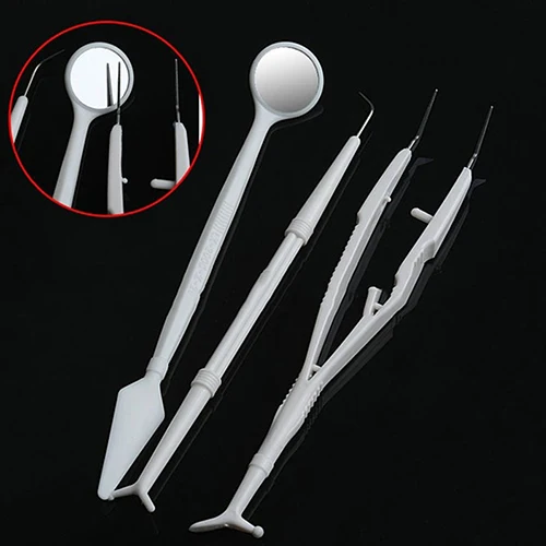3 шт. набор инструментов для чистки зубов из нержавеющей стали|tooth clean|dental tool setdental