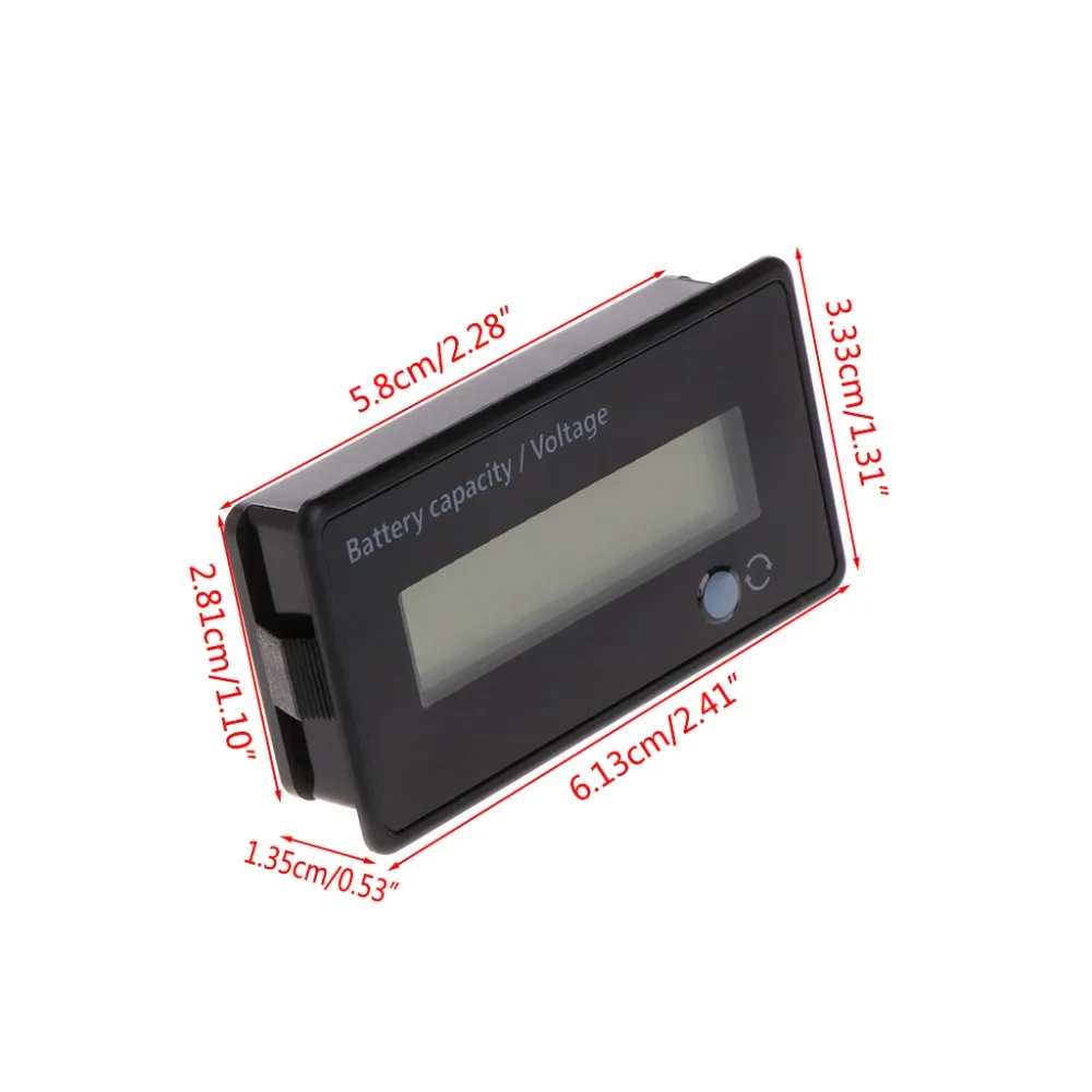 ANENG 8-70 в синий ЖК-дисплей свинцово-кислотная литиевая батарея индикатор емкости Цифровой вольтметр тестер