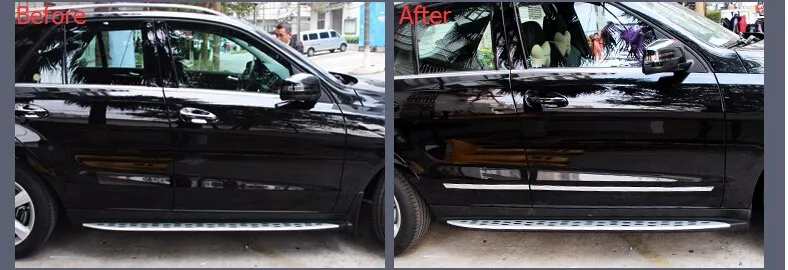chrome side door molding trim for Mercedes Benz ML accessories car styling  (5)