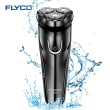 Flyco электробритвы интеллектуальные промывают 3D лезвия для бритья Перезаряжаемые электрический триммер для бороды моющийся Профессиональный бритвы F370