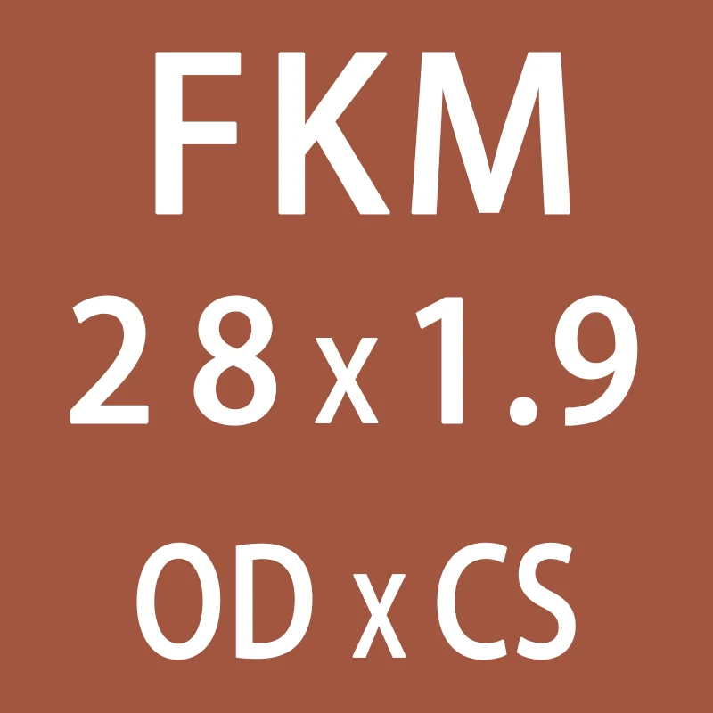3 шт./лот резиновое кольцо коричневое уплотнительное кольцо FKM CS: 1,9 мм OD17/19/20/21/22/23/25/26/28/29/30 мм резиновое уплотнительное кольцо шайба - Цвет: OD28mm