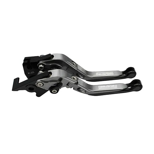 Для YAMAHA nvx155 Aerox155 NVX 125 155 150- аксессуары для скутера Складные Выдвижные левый и правый тормозные рычаги - Цвет: Серый