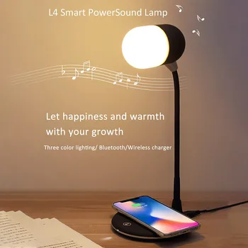 

3 in 1 LED Bluetooth Audio Mobile Phone Wireless Charging Eye Lamp Creative Gift Light Bluetooth audio wireless charger 612