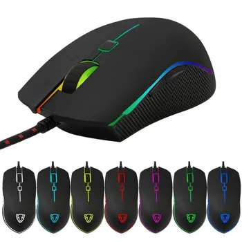 

Motospeed V40 USB Wired Gaming Mouse RGB Backlight 6D Optical 4000 DPI Gamer Mause With Mouse Pad For Overwatch LoL Game Laptop