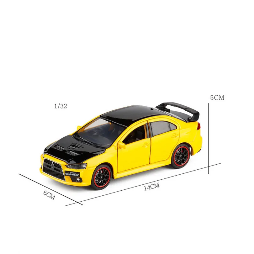 1/32 LANCER EVO X Моделирование игрушки модель машины из сплава Детские игрушки Подлинная Лицензия коллекция военный внедорожный автомобиль