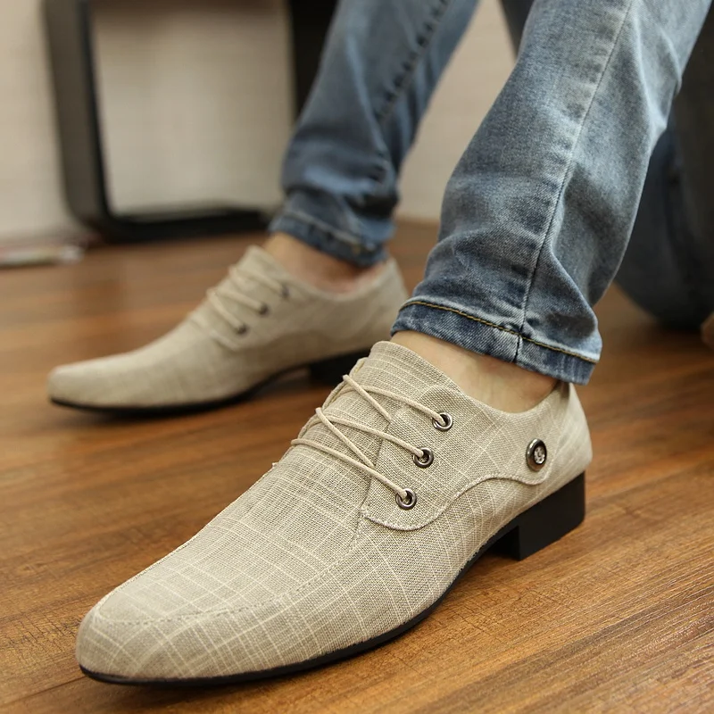 mens canvas dress shoes