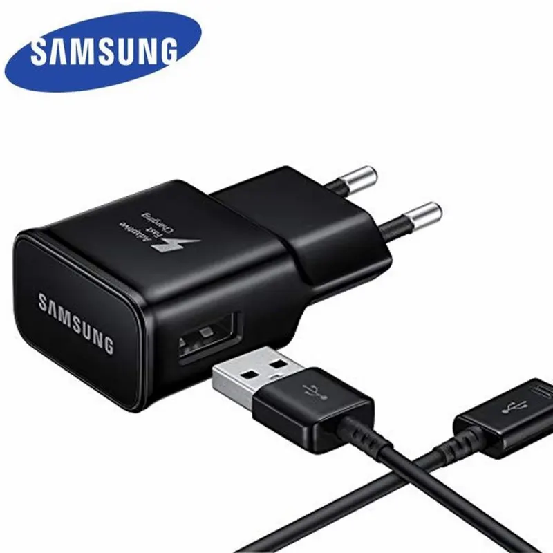 

Samsung Adaptive Fast Charger For Galaxy s10 s10e S8 S9 Plus Note 8 9 A3 A5 A7 2017 USB wall Quick Charge Power Adapter