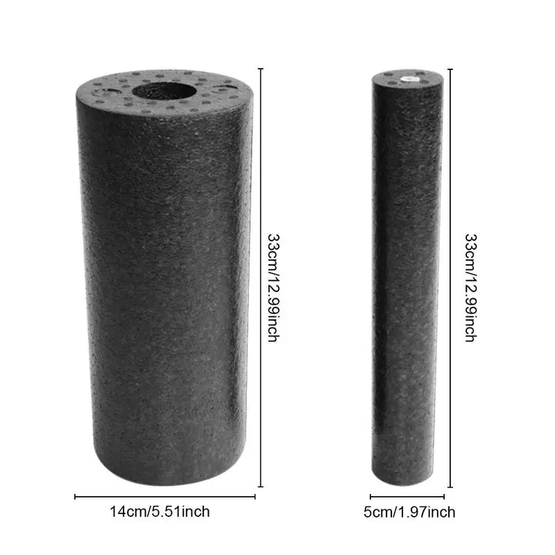 2in1 Set EPP Hollow Yoga Column Foam Roller for Muscles Feet Extra Firm High Density Self Myofascial Release Massage Back