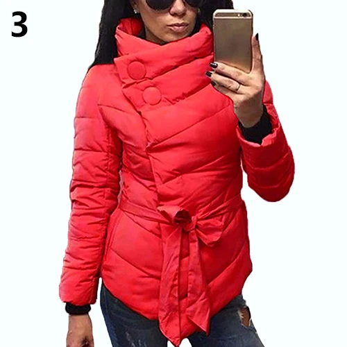 Женский зимний пуховик с длинным рукавом, длинное пальто, теплая верхняя одежда - Цвет: Red