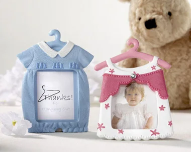 

Free Shipping Pink Cute Baby Themed Photo Frame/Place Card Favor wedding birthday party decoration 100pcs/lot