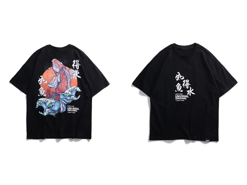 K1oi Carp Printed Tshirts 