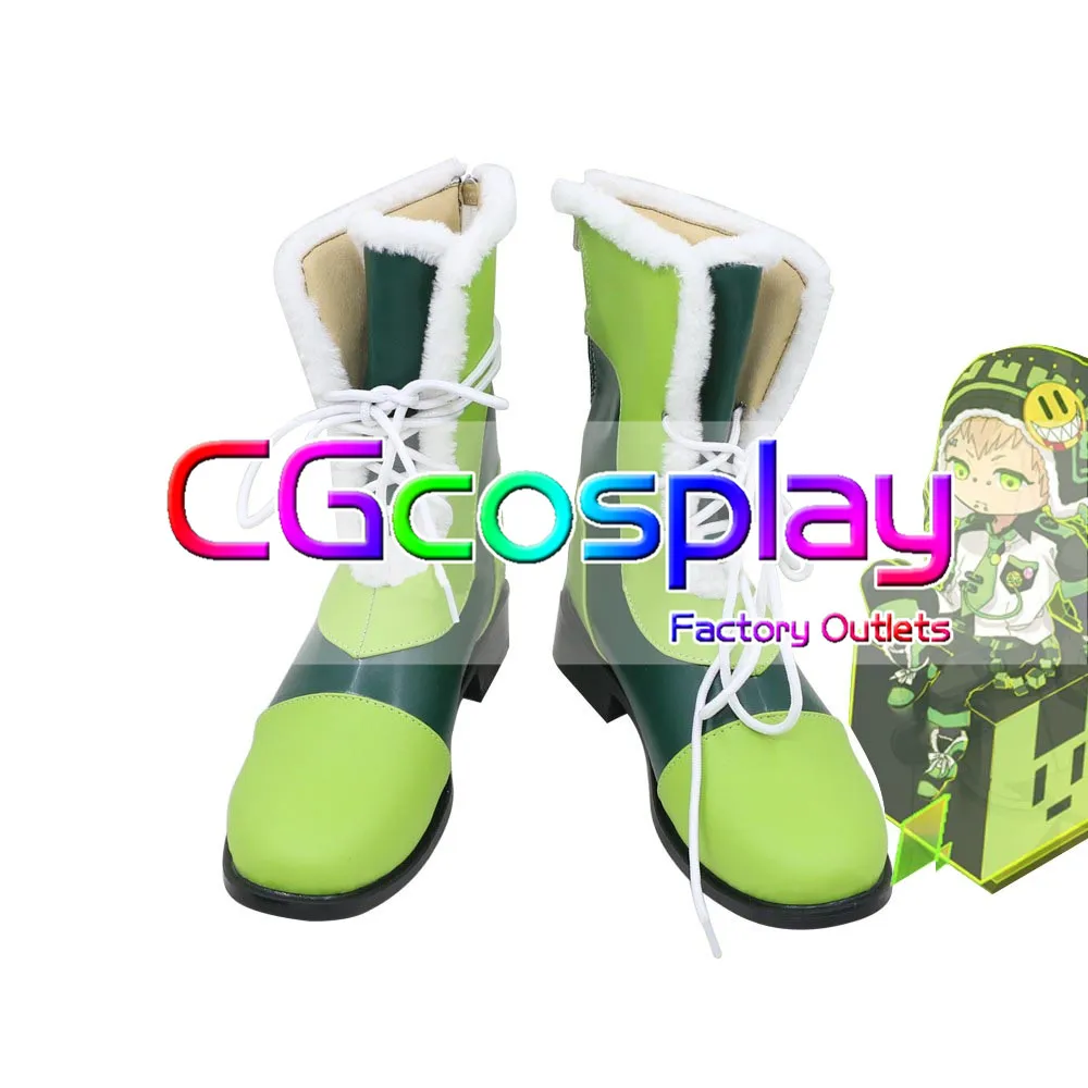 Cgcos Экспресс! Аниме Косплэй обувь Dramatical Murder Noiz косплейные ботинки значок из