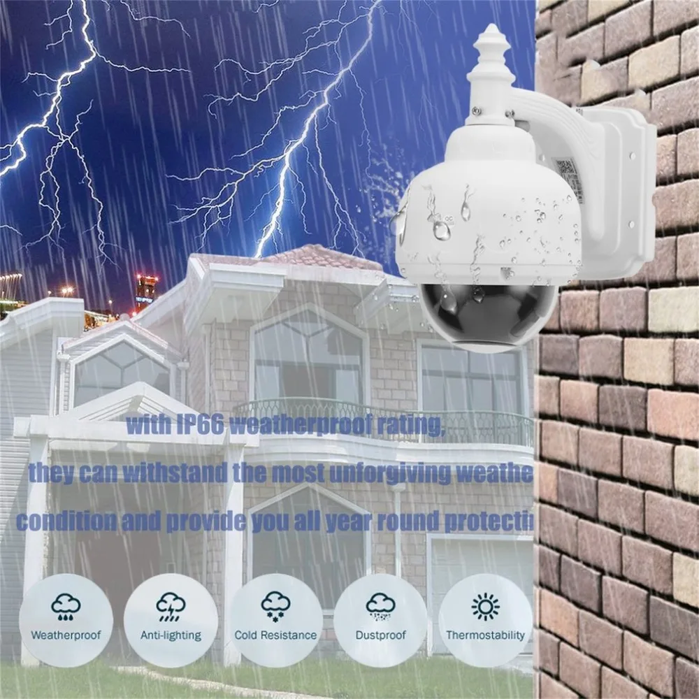 

2 Mega Pixel PTZ 1080P Wireless Monitor Security Camera HD IP Camera Night Vision Outdoor Dome Camera SD17W