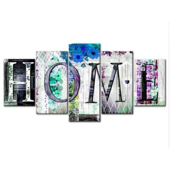

Home Sweet Home 3D DIY Diamond Painting 5PCS Multi-Pictures Combination Embroidery Mosaic Cross Stitch Home Decoration