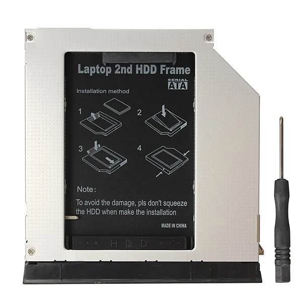 Высокое качество 9,5 мм 2nd SATA HDD корпус Caddy Bay адаптер отсек для Dell E6420 E6520 E6320 E6330 E6430 E6530