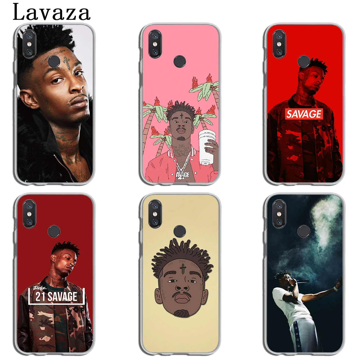 Твердый чехол для телефона Lavaza 21 Savage Xiaomi MI 10 9 9T CC9 CC9E A3 Pro 8 SE A2 Lite A1 pocophone f1 6
