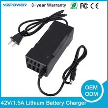 AC100-240V 42V 1.5A Lithium Ion Battery Charger for Electric E-bike Hoverboard ebike