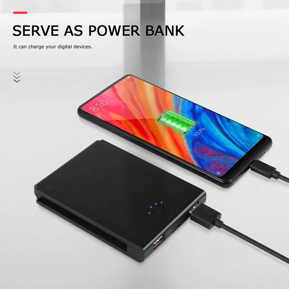 TERSOUL для переключателя Joy-Con зарядное устройство Wetoph GX02Power Bank для n-переключателя Joy-Con forPro контроллер/мобильный телефон с зарядным кабелем