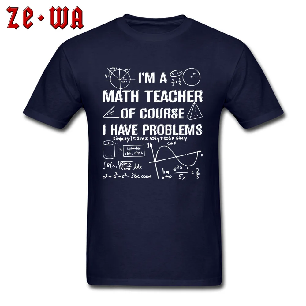 Математическое число, футболка с теорией, функция формулы, мужские модные футболки, геометрические области, решение проблем с математикой, с учителем, с наукой, футболки - Цвет: Navy