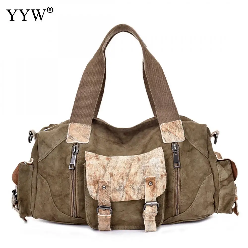 Tote Bag for Men Khaki Women Crossbody Shoulder Bags Fashion Canvas Unisex Handbags Large Capacity Male Soft Top-Handle Bag fashion male top handle bag solid color canvas bags blue men s handbag brown tote bag for man and boy multifunction handbags