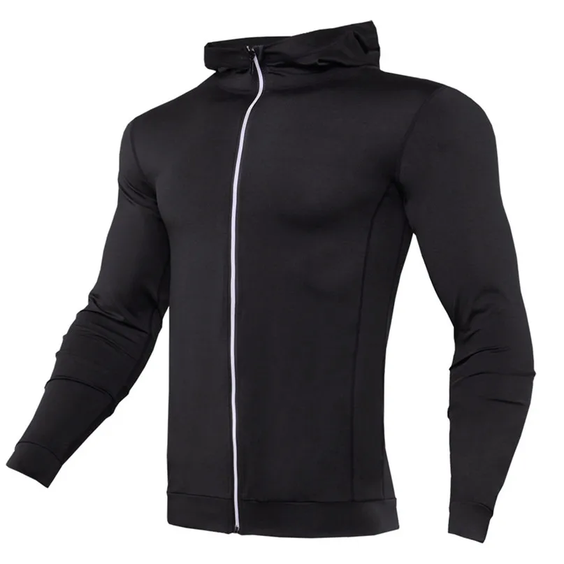 Men\`s quick-drying jacket tight breathable warm jacket autumn winter running clothes fitness clothing long-sleeved Sweatshirt #2 (13)