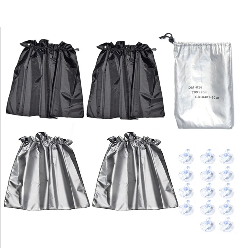 

4pcs sunshade car-covers Car Curtains Double Window Sun Shade children sunscreen