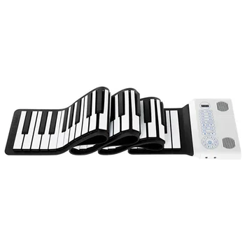 

Portable Hand Roll Silicone Keyboard Electronic Organ Children Musical Learning Toy Piano Educational Toy Musical Instrument