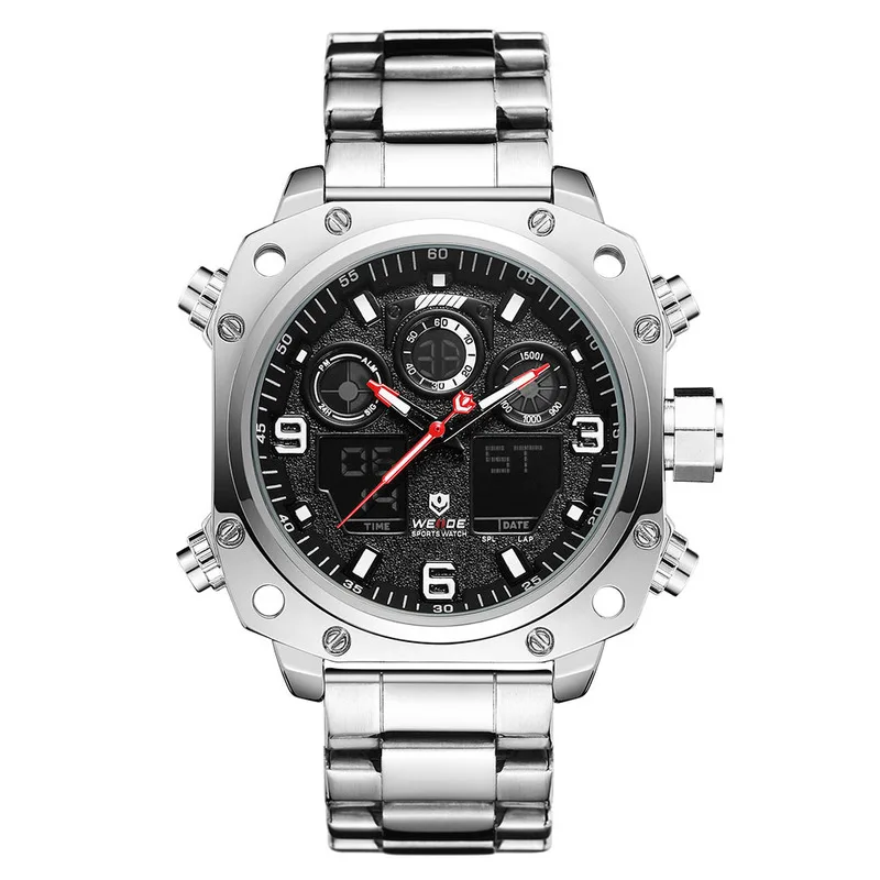 

Dual Movement Display Sports Watch LCD Electronic Multi-function Watch