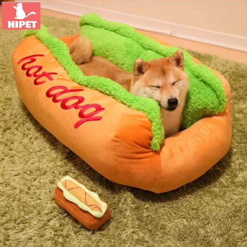 

HIPET Hot Dog Bed Sofa Winter Warm Comfortable Plush Detachable Washable Small Medium Cat Dogs Sleeping Mat Cushion