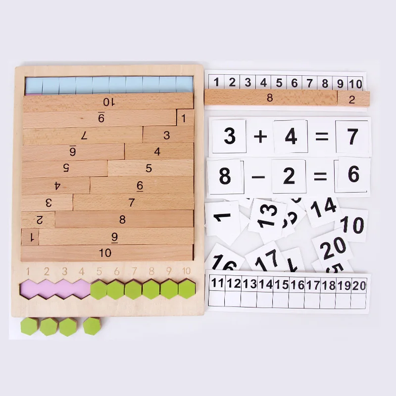 Math Toy wooden Montessori Teaching Educational Toys for children Kids Gifts Multiplication Division Addition and Subtraction